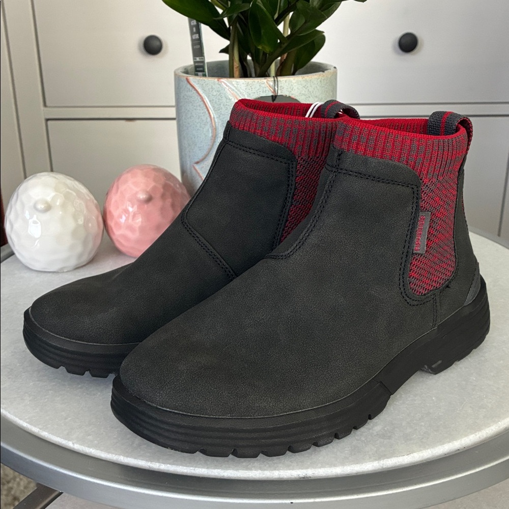 HEY DUDE YOUTH SCOTT BOOTS TOTAL BLACK Size Y2-L3